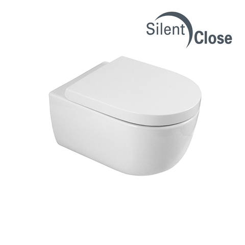Abattant WC Compatible Acro Compact Noken Suspendu - Chêne Woodline Frein de chute 'SC'