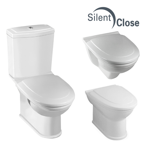 Abattant WC Compatible Century Villeroy & Boch - Chêne Woodline Frein de chute 'SC'