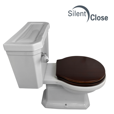 Abattant WC Compatible Javea Sanindusa - Unisan - Chêne Woodline Frein de chute 'SC'