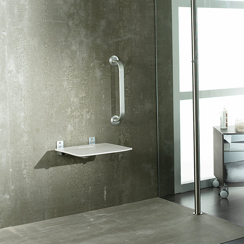 Siège de douche mural pliable solide
