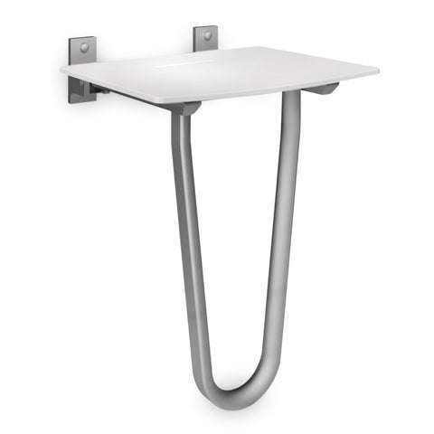 Siège de douche pliable Solid+ avec support au sol