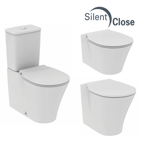 Abattant WC Compatible Connect Air Idéal Standard - Ecoline Frein de chute 'SC'