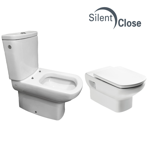 Abattant WC Compatible Dama Senso Rock Normal et Compact - Chêne Woodline Frein de chute 'SC'