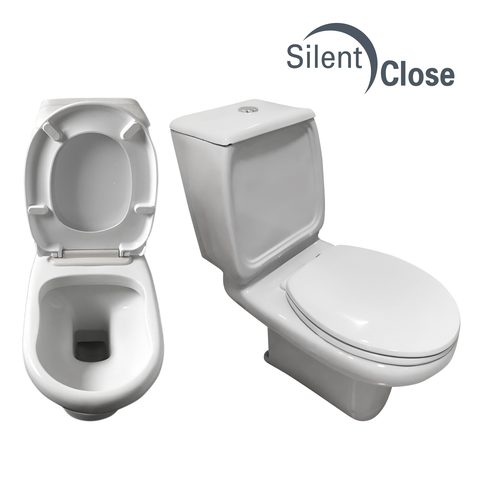 Tapa WC Compatible Estoril Valadares - Woodline Lacada Amortiguada 'SC'