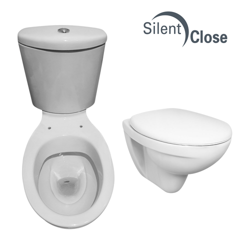 Abattant WC Compatible Marea Noken - Chêne Woodline Frein de chute 'SC'