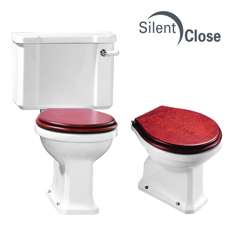 Abattant WC Compatible Néoclassique Valadares - Chêne Woodline Frein de chute 'SC'
