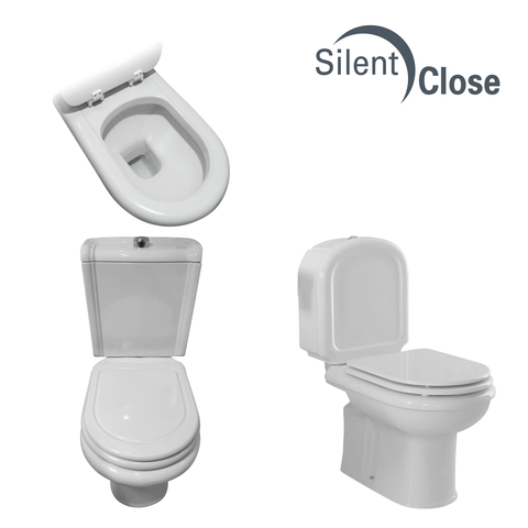 Tapa WC Compatible Regina Sanitana  V.1 Y V.2- Woodline Roble Amortiguada 'SC'