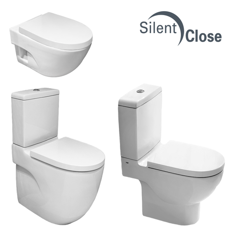 WC Seat Compatible Meridian N Roca Centers 160 - Ecoline Cushioned 'SC'