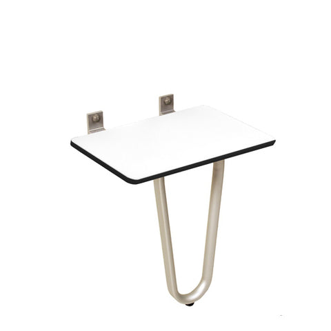 Asiento Ducha Plegable Ancho (L) con Soporte a Suelo Solid+